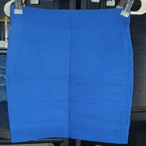 Poof! Electric Blue Mini Skirt